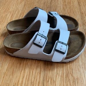Birkenstock Arizona - White Double Strap
